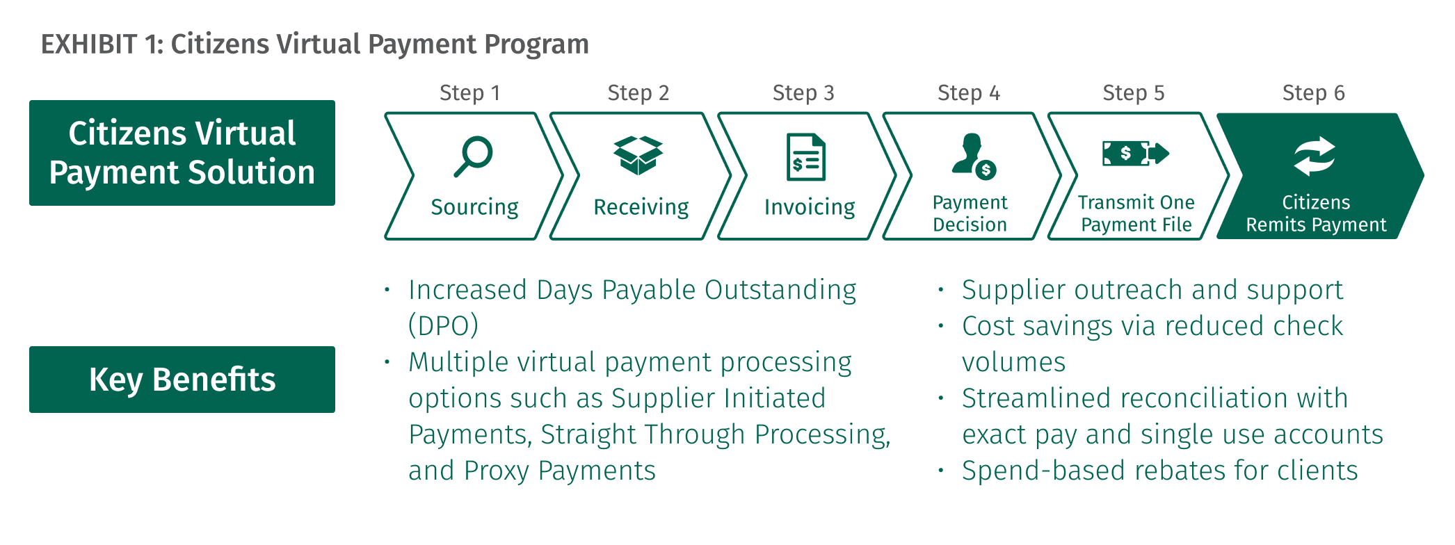 Image of Exhibit 1: Citizens Virtual Payment Program
